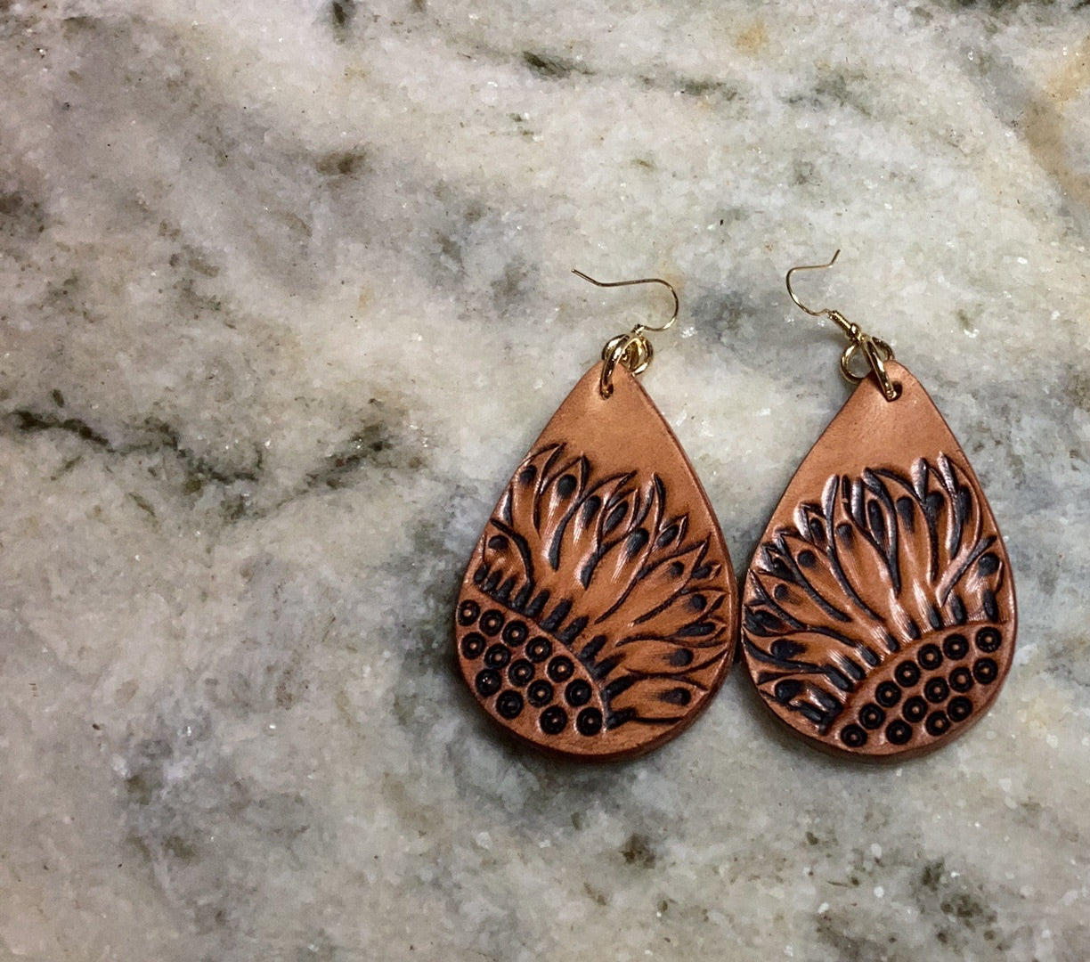 Sunflower earrings