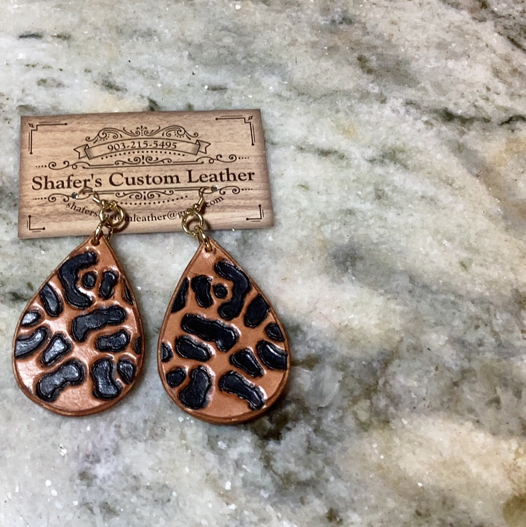 Cheetah earrings